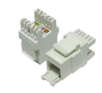 JACK RJ-45 CAT.6 180  KEY BR ANT PO