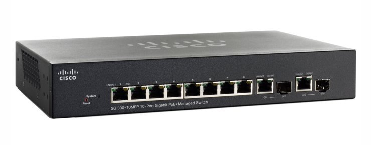 SWT 10 PT 10/100/1000 POE+2 SFP GER