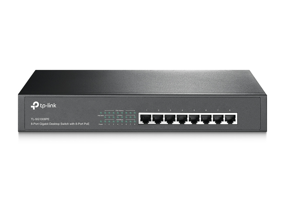 SW 8P RJ10/100/1000 N/GER DESK POE