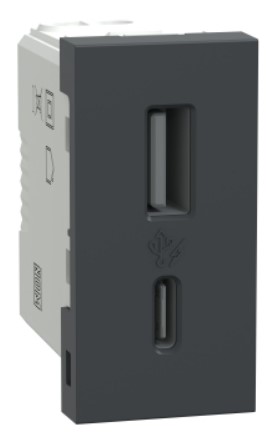MOD 2 TOM USB A+C 2.4A 127/220V 1M